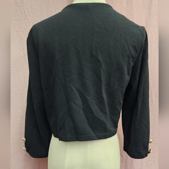 SHEIN Essnce Solid Open Front Blazer Bolero Jacket-(Large) - Picture 6 of 6